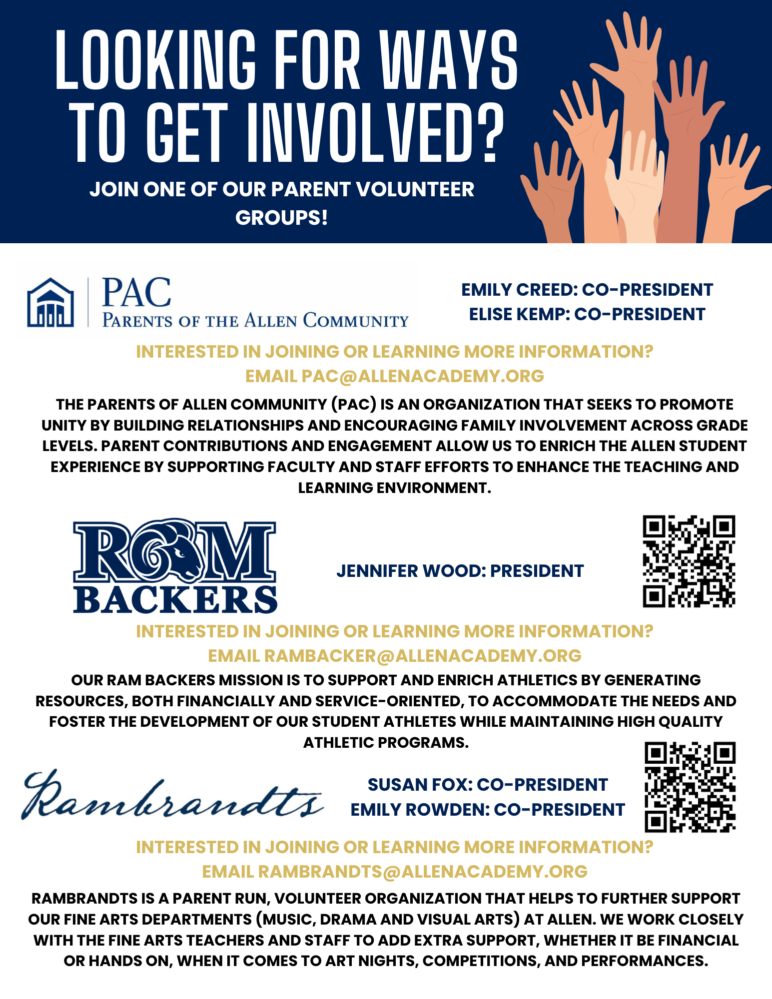 Volunteer Opportunities Allen Academy Bryan, TX